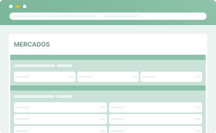  Selecciona el mercado y el monto